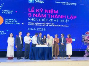 Kỷ niệm 5 năm Khoa thiết kế mỹ thuật: Dấu ấn – Kết nối – Bứt phá sáng tạo缩略图