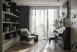 Căn hộ 2 màu trắng đen – Sức hút từ sự đối lập mạnh mẽ缩略图